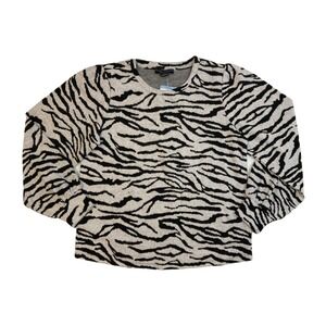 NWT Social‎ Standard Julia Zebra Brushed Knit Size Medium